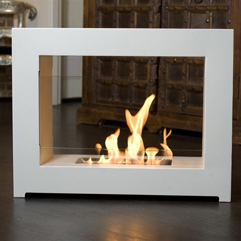 Hudson Slim Burner [BrasaFire] Design Camino, Standing Fireplace, Portable Fireplace, Small Fireplace, Ethanol Fireplace, Freestanding Fireplace, Contemporary Fireplace, Indoor Design, Modern Fireplace