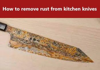 a rusty knife Remove Rust From Knives, Removing Rust, Remove Rust, Best Kitchen Appliances, How To Clean Rust, Vinegar Cleaning, Kitchen Shears, Forged Knife, How To Remove Rust