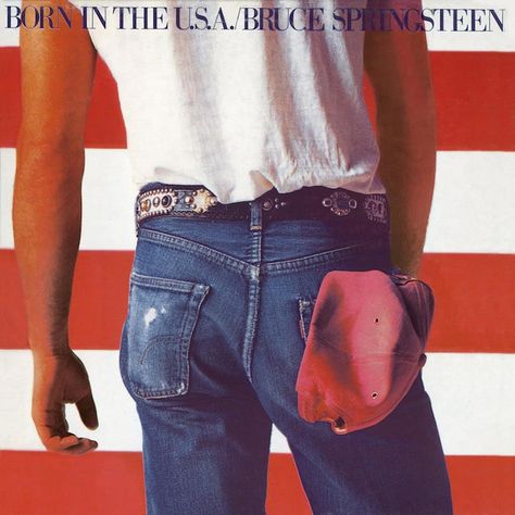 The Greatest Album Covers, Born In The Usa, Cool Album Covers, E Street Band, Iconic Album Covers, Dancing In The Dark, Musica Rock, Annie Leibovitz, Great Albums