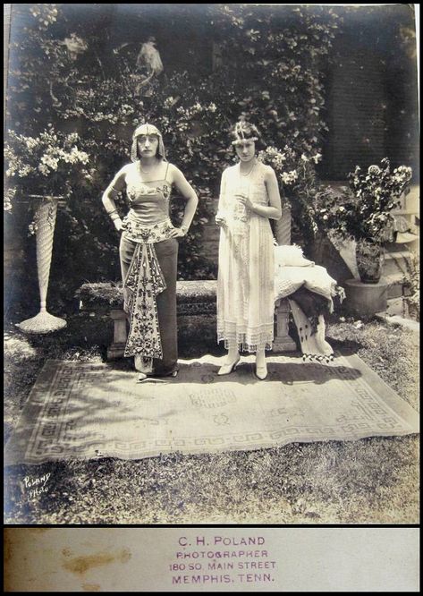 1920s photo of women in Egyptian revival costume and fancy dress ... 1920s Egypt Aesthetic, 1920s Egyptian Fashion, Egyptomania 1920s, 1920s Egyptian Revival Fashion, 1920s Egypt, Midsummer Costume, 1920s Egyptian Revival, 1930s Egypt, 1920s Photos