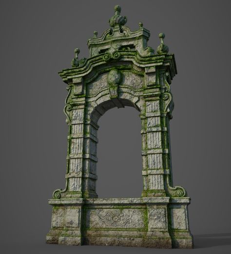 Beautiful Ruins, 3d Modeling Tutorial, Gothic Fantasy Art, Mystical Forest, Low Poly Art, New Background Images, Game Concept Art, Home Building Design, 3d Modelling