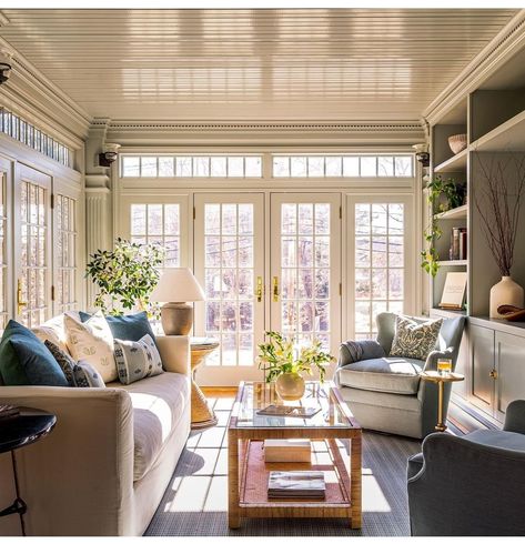 Sunroom Inspiration, Sunroom Remodel, 4 Season Room, Four Seasons Room, Sunroom Addition, Three Season Room, Sunroom Ideas, Sunroom Decorating, Sunroom Designs