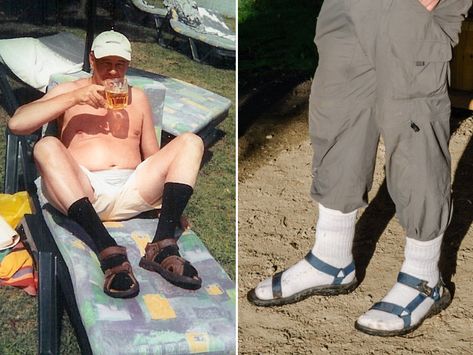 World’s Greatest Gallery of Men In Socks And Sandals Birkenstock With Socks, Mikes Hard, Men In Socks, Socks And Sandals, Big Fashion, Sandal Fashion, Pretty Much, Birkenstock, Bleach