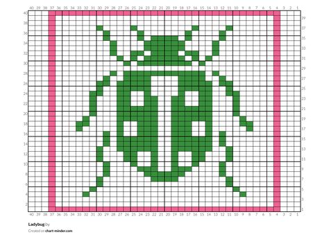 Intarsia Knitting Charts Free, Beetle Crochet Grid, Dragonfly Grid Pattern, Tapestry Crochet Patterns Charts Free, Ladybug Knitting Chart, Crochet Graph Patterns Free Charts, Bug Knitting Pattern, Bug Tapestry Crochet, Dragonfly Knitting Chart