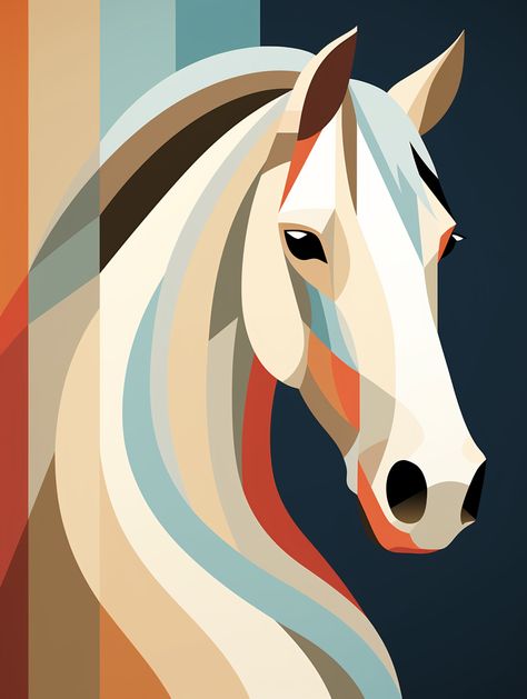 Horse depicted in a Scandinavian minimalistic art style. AI-generated Horse Art Painting, Horse Painting On Canvas, Boho Art Painting, Geometric Art Animal, Buddha Painting Canvas, Acrylic Art Projects, Minimalistic Art, Canvas Art Projects, Cubism Art