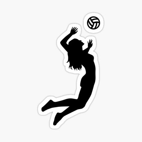 Volleyball Stickers Aesthetic, Volleyball Spiker, Volleyball Stickers, Volleyball Quotes Funny, Sport Stickers, Volleyball Design, Volleyball Girl, Volleyball Gear, Volleyball Designs