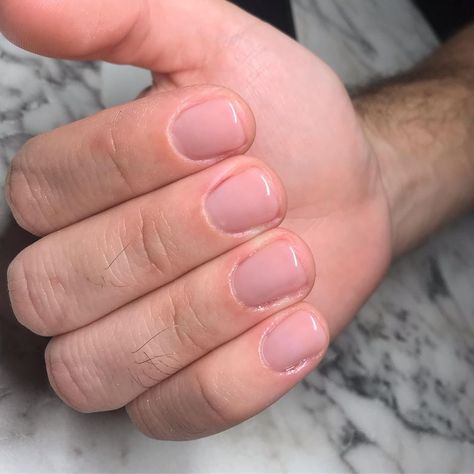 Men’s manicure..🧔🏻 #mensmanicure… Clear Gel Nails Men, Men Clear Nails, Clean Nails Men, Men Manicure Clear, Gel Nails For Men, Men’s Nails Manicure, Men Gel Nails, Men’s Manicure, Manicure For Men