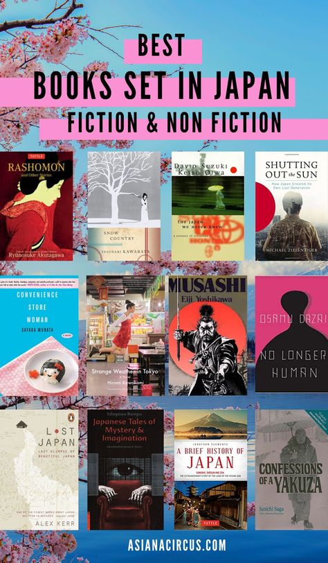 25 Best Japanese Novels & Books About Japan to Read Before Traveling to Japan . Japanese fantasy books, Japanese fiction novels, Japanese nonfiction novels that will help you get to know Japan. Best Japanese horror books. Read popular and lesser-known books about Japan by Japanese writers.  #JapaneseNovels #JapaneseBooks Good Novels, Books To Read Fiction Novels, Fiction Novels Books To Read, Japanese Books To Read, Japanese Fiction, Best Japanese Books To Read, Korean Books, Japanese Book Recommendations, Asian Books To Read