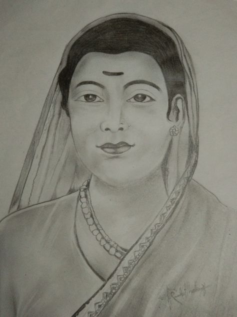 Savitribai Phule Drawing, Savitribai Phule, Drawing Rocks, Woman Sketch, God Illustrations, History, Drawings, Quick Saves, Art