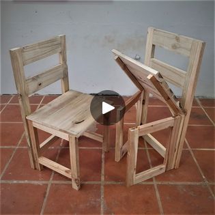 Shaker Chair, Wood Chair Diy, Table Stools, Coffee Diy, Chair Diy, Folding Dining Chairs, Table Stool, Diy Coffee, Diy Chair