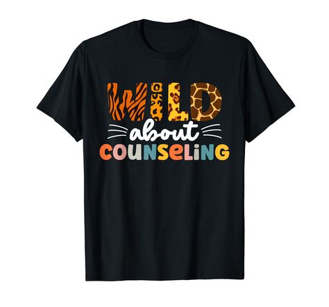 PRICES MAY VARY. Are you wild about counseling? Show your passion for making a change in the lives of others with our 'Wild About Counseling' idea. Created for women who are school counselors, and teachers. This idea is a statement of your commitment to nurturing young minds and promoting well-being. Let your passion for guidance show through in style. Celebrate the incredible job you do each day. Lightweight, Classic fit, Double-needle sleeve and bottom hem Making A Change, T Shirt Image, The Lives Of Others, School Counselor, Teacher Tshirts, Change In, Counseling, Each Day, Branded T Shirts