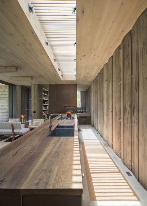 Vote for your favorite space in the 2015 Remodelista Considered Design Awards Modern Skylights, Kitchen Ceiling Design, Ceiling Ideas, Kitchen Ceiling, Galley Kitchen, Modern Kitchen Cabinets, Beautiful Kitchen, Large Windows, Ceiling Design