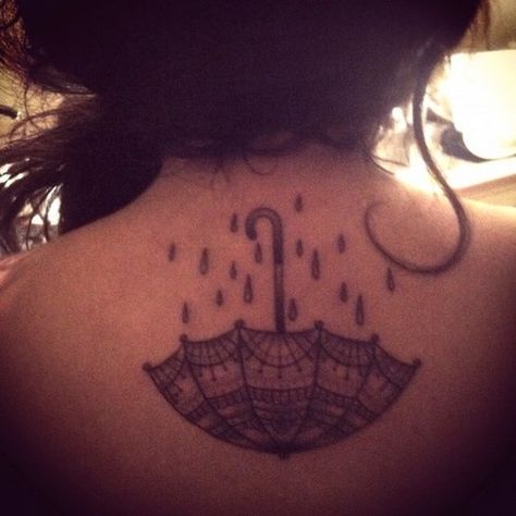 under my umbrella..ay ay ay Upside Down Umbrella, Rain Tattoo, Umbrella Tattoo, Lace Umbrella, Infinity Tattoos, Long Island New York, Symbolic Tattoos, Love Tattoos, Love Fashion