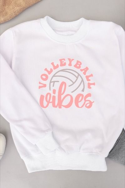 White sweater with Pink Volleyball Vibes SVG / White cup with Blue Volleyball Vibes SVG / Picture Frame Wall Art with Rainbow Volleyball Vibes SVG. Cute Volleyball Shirt Designs, Volleyball Fan Shirts, Volleyball Shirts Designs, Cute Volleyball Shirts, Volleyball Vibes, Volleyball Team Shirts, Volleyball Sweatshirts, Volleyball Design, Volleyball Png