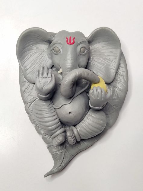 Clay Ganpati, Ganpati Idol, Clay Magnets, Clay Crafts, Arch, Magnets, Quick Saves