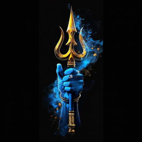 Lord Shiva Trishul Hand Holding on Dark Background Trishul Wallpaper, Shiv Trishul, Lord Shiva Trishul, Hanuman Shiva, Photo To Cartoon Photoshop, Shiva Trishul, Iyyapan Images Hd Wallpaper, Editing Websites, Holy Symbol