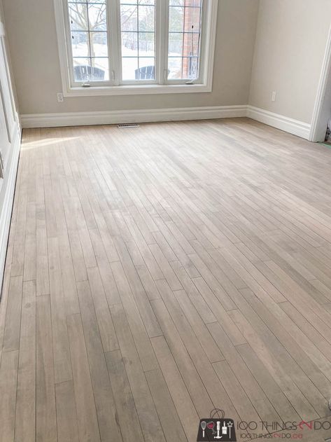 Refinishing hardwood floors yourself - 100 Things 2 Do Hardwood Floor Remodel, Narrow Hardwood Floors, Lightening Hardwood Floors, Restored Wood Floors, Hardwood Refinishing Before After, Hardwood Floor Makeover, Refinished Pine Floors, Refurbished Hardwood Floors, Floor Combination Ideas