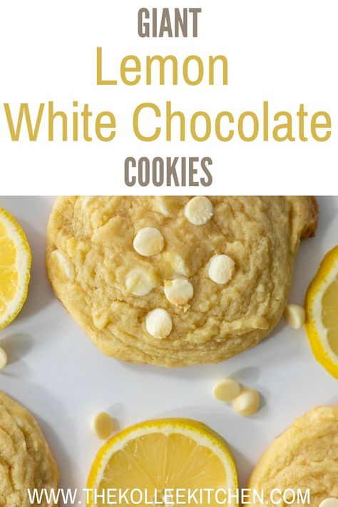 White Chocolate Lemon Cookies, Lemon White Chocolate Chip Cookies, Lemon And White Chocolate Cookies, Lemon Cookies With Lemon Extract, Lemon Cookie With White Chocolate Chips, Easy Puddings, Brownies Recipe Homemade, Cookie Recipes Unique, Pudding Cookies