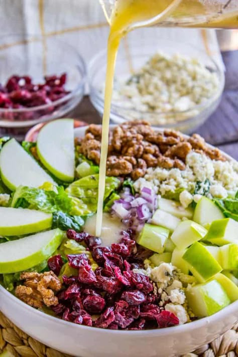 Apple Gorgonzola Salad, Gorgonzola Salad, Spiced Walnuts, Apple Walnut Salad, The Food Charlatan, Apple Salad Recipes, Resep Salad, Honey Baked Ham, Food Charlatan