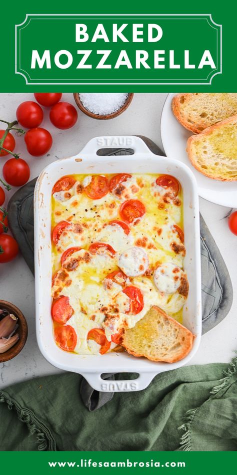 Mozzarella Shredded Cheese Recipes, Melted Mozzarella Cheese, Mozzarella Balls Recipe Baked, Tomatoes And Mozzarella Appetizer, Mozzarella Log Recipes, Tomato And Fresh Mozzarella Appetizer, What To Do With Fresh Mozzarella, Grape Tomato Appetizer Recipes, Tomato And Mozzarella Recipes