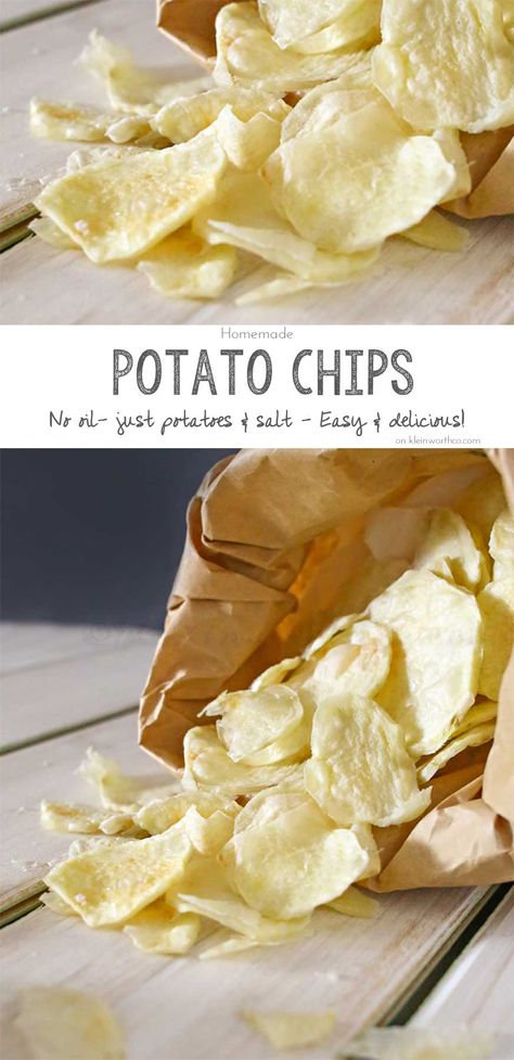 Homemade Potato Chips Recipe, Homemade Potato Chips, Indulgent Recipes, Potato Chip Recipes, Amazing Recipes, Snack Ideas, So Delicious, Potato Chips, Side Dish Recipes