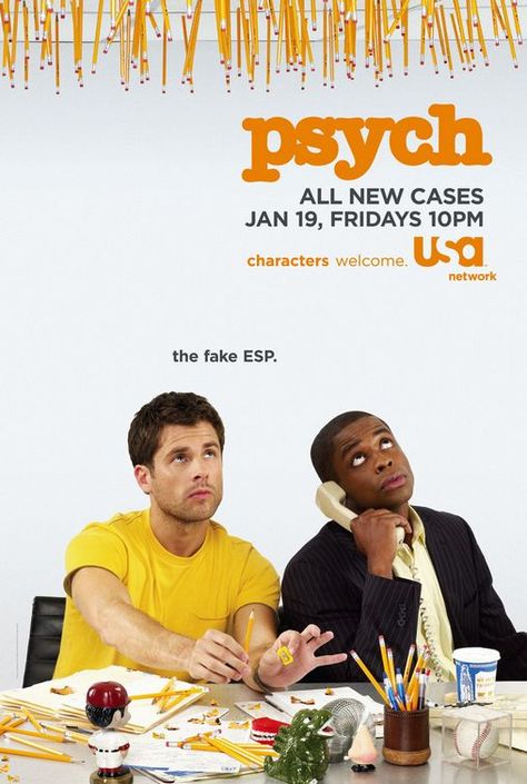 What Happend To Bro Time ? Psych Poster, Real Detective, Shawn And Gus, Psych Tv, Tv Poster, Shawn Spencer, I Know You Know, Secret Agent, Pop Culture References