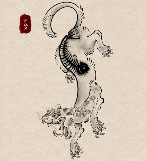 𓅋 Japanese style inspired cat. Bookings and enquiries: 📨amsthatcher@gmail.com This design is available. •••• #japanesetattoo #japaneseart #slinkycat #digitalart #tattooflash #tattoo #design #orientalart #fineart #tattooartist Dragon Tattoo Japanese Style, Underarm Tattoo, Alex Delarge, Tattoo Japanese Style, Japanese Mythology, London Tattoo, Mythology Tattoos, Tattoo Apprentice, Japanese Folklore