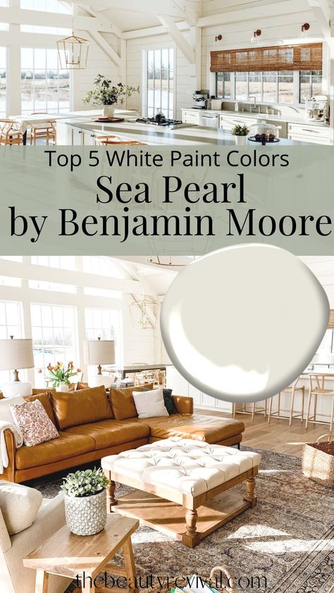 Top 5 White Paint Colors - The Beauty Revival White Living Room Paint, Off White Walls, Best White Paint, Farmhouse Paint Colors, Favorite Paint Colors, Paint Colors Benjamin Moore, Best Paint Colors, White Paint Colors, Room Paint Colors