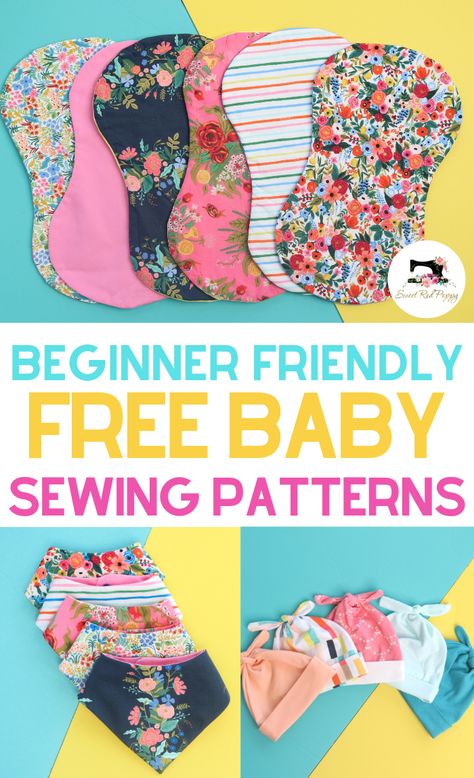 Free Baby Sewing Patterns Free Sewing Patterns Quilt, Simple Baby Blankets To Sew, College Sewing Projects, What To Make With Flannel Fabric, Sewing Patterns Free For Kids, Free Lovey Patterns, Baby Swaddle Pattern Free, Quick And Easy Sewing Projects, Spring Sewing Ideas