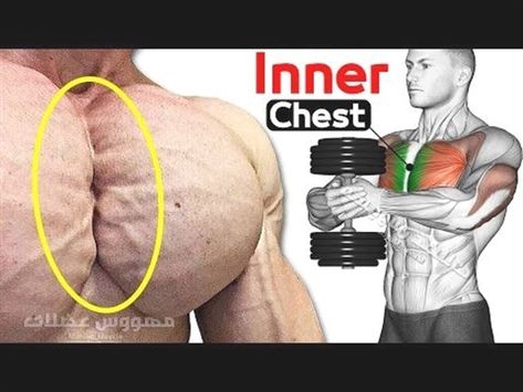 Workouts Flexibility, Chest Workout With Dumbbells, Inner Chest Workout, Big Chest Workout, Chest Workout For Mass, Belly Fat Workout For Men, Inner Workout, Workout Chest, Chest Workout At Home