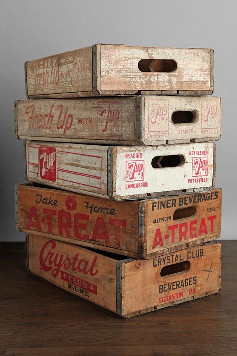 Wine Crates, Vintage Wooden Crates, Vintage Crates, Crate Bookshelf, Pallet Crates, Vintage Soda, Old Crates, Shipping Crates, Vintage Boxes Wooden