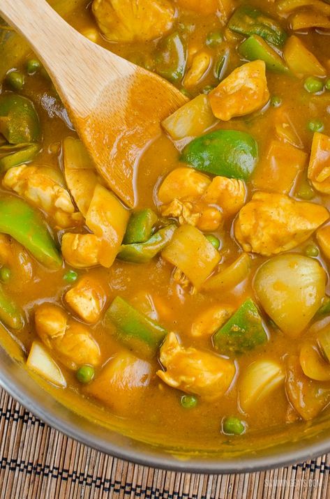 Chinese Curry Recipe, Chinese Chicken Curry, Chinese Curry, Chinese Style Chicken, Slimmers World Recipes, Fakeaway Recipes, Chicken Curry Recipe, Chinese Chicken, Syn Free