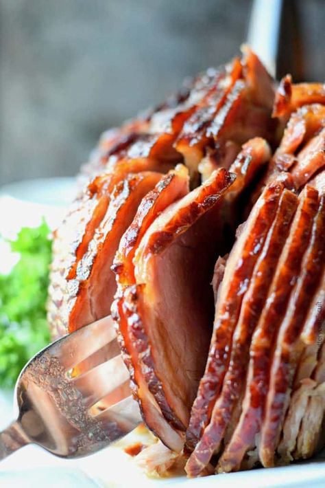 Baked Spiral Ham, Easter Ham Glaze, Honey Baked Ham Recipe, Pinoy Recipe, Ham Recipes Baked, Best Thanksgiving Side Dishes, Ham Glaze Recipe, Honey Glazed Ham, Crockpot Ham