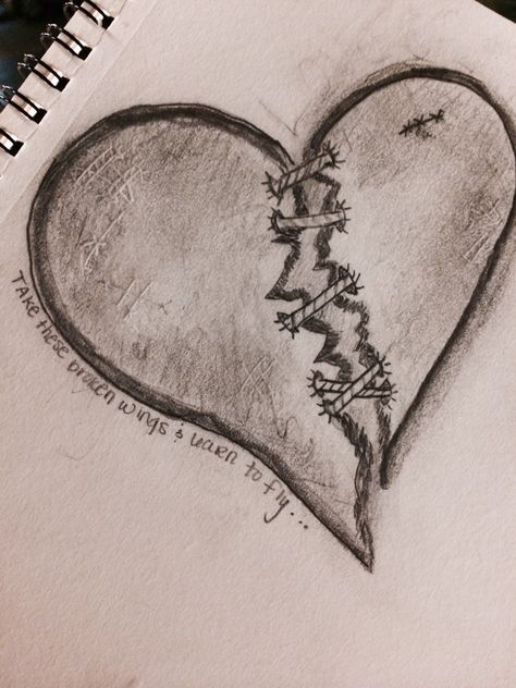 Shit happens #doodles #heart #drawing #brokenheart #shithappens #beattlesquotes Break Up Doodles, Beautiful Heart Drawing, Secrets I Have Held In My Heart Drawing, Stitched Heart Drawing, Drawing Hearts Doodles, Heart Break Drawing Base, Love Heart Drawing Aesthetic, Grunge Heart Drawing, Finish The Heart Drawing