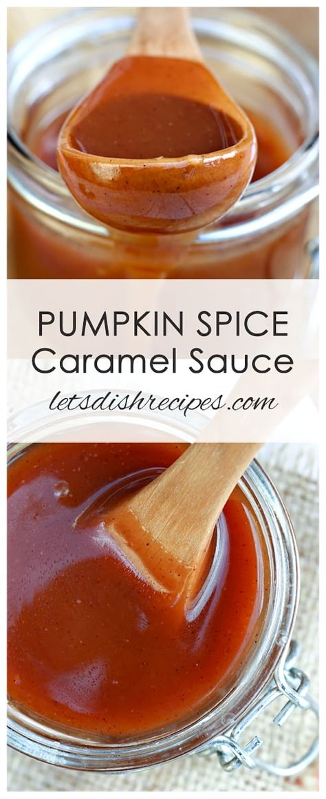 Pumpkin Spice Caramel Sauce — Let's Dish Recipes Pumpkin Sauce Recipes, Pumpkin Cake With Caramel Sauce, Pumpkin Spice Sauce, Pumpkin Sauce For Coffee, Pumpkin Bundt Cake, Pumpkin Sauce, Caramel Recipes Sauce, Pumpkin Caramel, Dessert Toppings