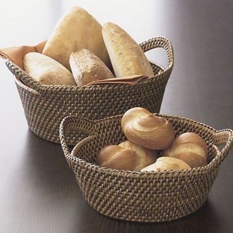 Artesia Large Bread/Cracker Basket in Serving Baskets | Crate and Barrel Bread Basket Display, Cracker Basket, Basket And Crate, Grilling Gifts, Home Decor Baskets, Bread Machine Recipes, Pan Bread, Bread Basket, Display Storage