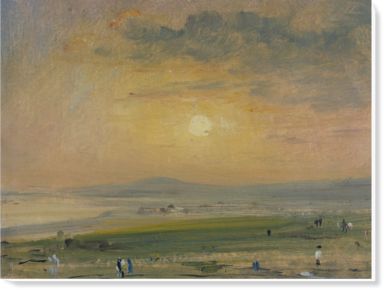 Shoreham Bay - Evening Sunset, by John Constable, England, May 1828. Constable Paintings, John Constable Paintings, Oil Sketch, John Constable, Evening Sunset, Art Uk, Sunset Painting, British Art, Romantic Art