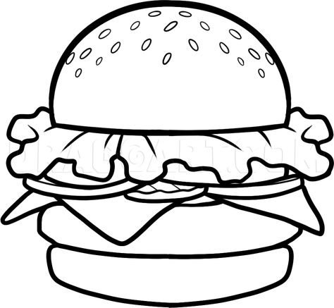 Krusty Krab Drawing, Spongebob Easy Drawing, Spongebob Krusty Krab, Crabby Patties, Easy Burgers, Krabby Patty, Krusty Krab, Spongebob Drawings, Food Cart Design