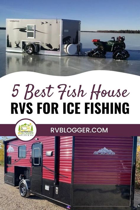 5 Best Fish House RVs for Ice Fishing Rv Accessories Gadgets, Diy Storage Building, Ice Fishing Sled, Ice Fishing Huts, Ice Fishing House, Ice Fishing Tips, Fishing Gadgets, Rv Camping Checklist, Class B Rv