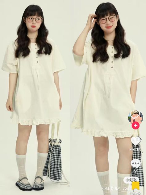 https://www.reddit.com/r/sewingpatterns/comments/1eerzbx/patterns_similar_to_these_styles/ Igari Fashion Outfits, Igari Clothes, Morikei Outfits, Igari Fashion, Outfit Ideas Drawing, Dress With Ruffles, Cotton Shirt Dress, Japanese Outfits, Really Cute Outfits