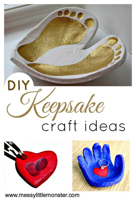 Clay Keepsakes, Diy Keepsakes, Salt Dough Crafts, Babysitting Activities, Keepsake Crafts, Baby Art Projects, Footprint Crafts, Baby Keepsakes, Footprint Art