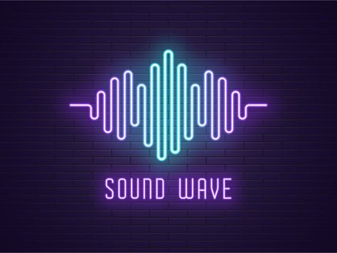 Neon sound wave by Dmitry Mayer Sound Waves Design, Neon Music, Music Waves, Waves Logo, Sound Wave, Lighting Logo, Music Logo, Equalizer, Aesthetic Gif