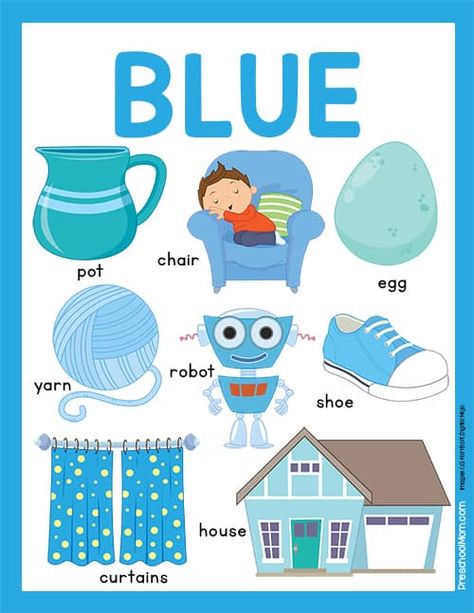 Preschool Color Charts - Preschool Mom Colours Chart For Preschool, Color Chart Preschool, Colors Chart Preschool, Colours Preschool, Color For Preschool, Colors For Preschool, Preschool Free Printables, Colors Kindergarten, Learning Colors Preschool