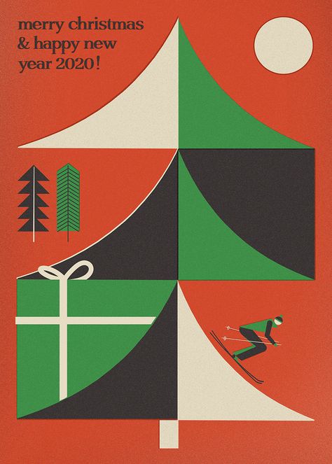 various posters | 2018-2019 on Behance Company Holiday Card Design, Christmas Illustration Design, Christmas Editorial, Christmas Party Poster, Cd Artwork, Concert Poster Design, Christmas Graphic Design, Christmas Campaign, Illustrator Design Tutorial