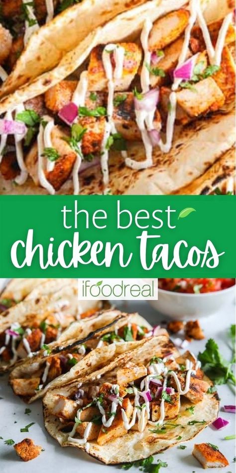 The Best Chicken Tacos Ever, Chicken Taco Topping Ideas, Spicy Chicken Street Tacos, Chicken Taco Dinner Ideas, Rubios Chicken Tacos, Grilled Chicken Strip Dinner Ideas, Chicken Tacos With Coleslaw, Chicken Tacos Grilled, Grilled Taco Chicken