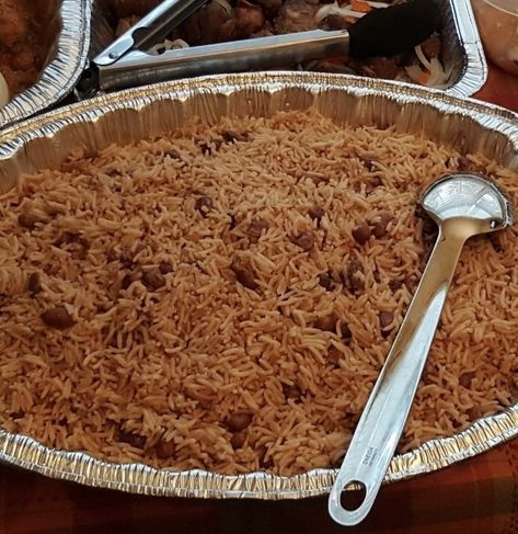 Haitian Christmas Dinner, Haitian Thanksgiving Dinner, Haitian Rice Recipes, Hatian Food Rice, Haitian Rice And Beans, Haitian Thanksgiving Food, Haitian Chicken, Haitian Spaghetti, Haitian Rice