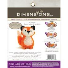 Dimensions® Needle Felting Kit, Fox Needle Felting Cute, Felting Molds, Mouse Deer, Felted Fox, Office Table Decor, Needle Felting Supplies, Felting Diy, Felt Fox, Needle Felting Diy