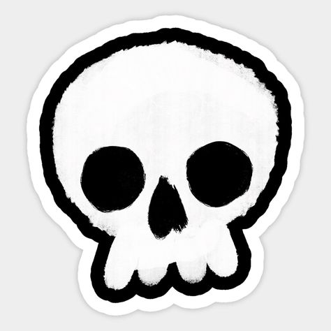 its merely a simple skull -- Choose from our vast selection of stickers to match with your favorite design to make the perfect customized sticker/decal. Perfect to put on water bottles, laptops, hard hats, and car windows. Everything from favorite TV show stickers to funny stickers. For men, women, boys, and girls. Simple Skull, Skull Stencil, Funny Patches, Skull Decal, Band Stickers, Skull Sticker, Skateboard Stickers, Jive, Art Challenge