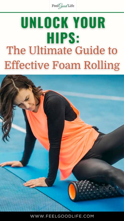 Tight hips can cause discomfort and limit your mobility, making it difficult to perform certain exercises and movements. Foam rolling is an effective way to release tension in your hips and improve your range of motion. In this ultimate guide, we'll go over everything you need to know about foam rolling. #hipmobility #foamrolling #hipflexibility #selfmyofascialrelease #fitnessrecovery #workouttips #mobilityexercises Benefits Of Foam Rolling, Foam Rolling Exercises, Roller Exercises, Hip Flexor Exercises, Random Knowledge, Muscle Knots, Foam Roller Exercises, Hip Flexor Stretch, Myofascial Release