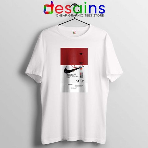 Off White T Shirt, Retro White T-shirt For Streetwear, Nike White T-shirt For Streetwear, Off White Tee Shirt, Breathable White T-shirt For Streetwear, White Novelty T-shirt For Streetwear, Boys Shirts Pattern, Off White Clothing, Cheap Graphic Tees